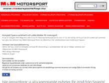 Tablet Screenshot of motorsportshop.nu