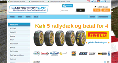 Desktop Screenshot of motorsportshop.dk