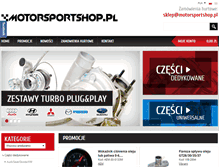 Tablet Screenshot of motorsportshop.pl